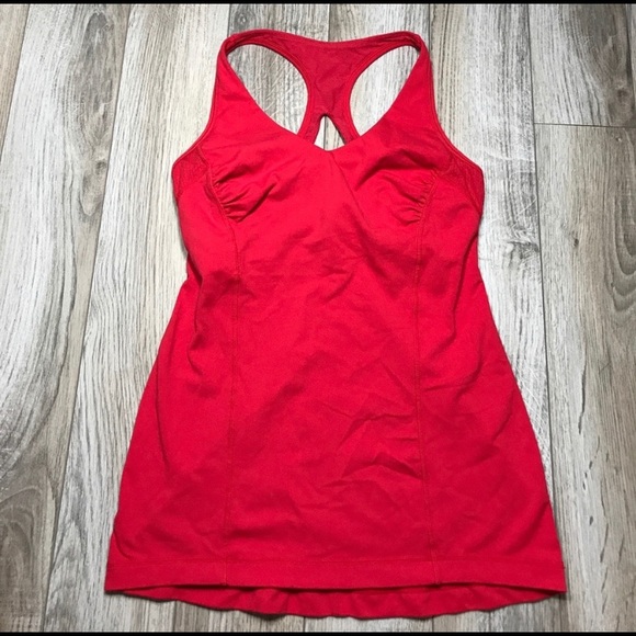 lululemon athletica Tops - Lululemon red cutout  tank